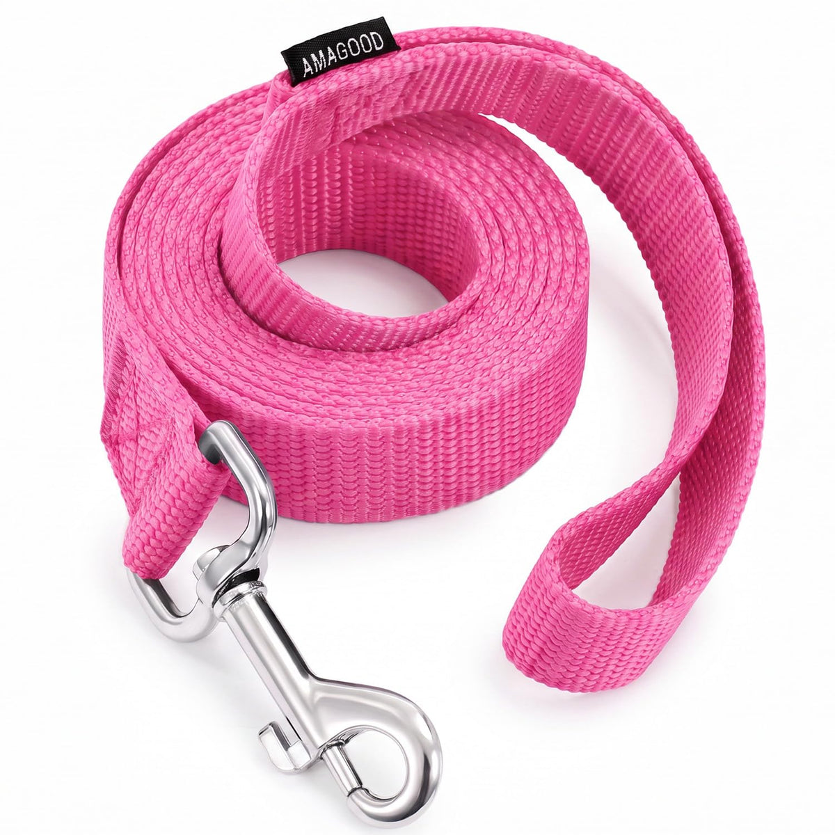 6 FT Puppy/Dog Leashes, Strong Traditional Style Leash with Easy to Use Collar Hook,Dog Lead Great for Small(Red,5/8" x 6 Feet) (Red)