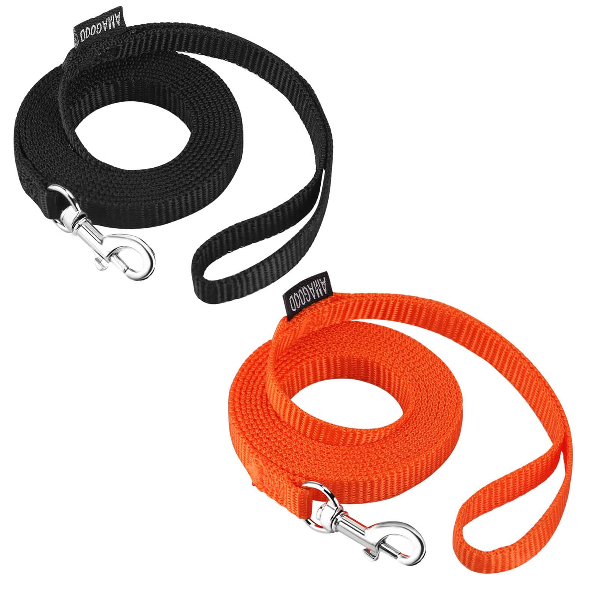 6 FT Puppy/Dog Leashes, Strong Traditional Style Leash with Easy to Use Collar Hook,Dog Lead Great for Small(Red,5/8" x 6 Feet) (Red)