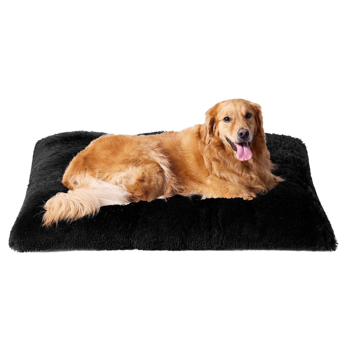 EHEYCIGA Fluffy Dog Crate Bed, Plush Extra Large Dog Pillow, Grey