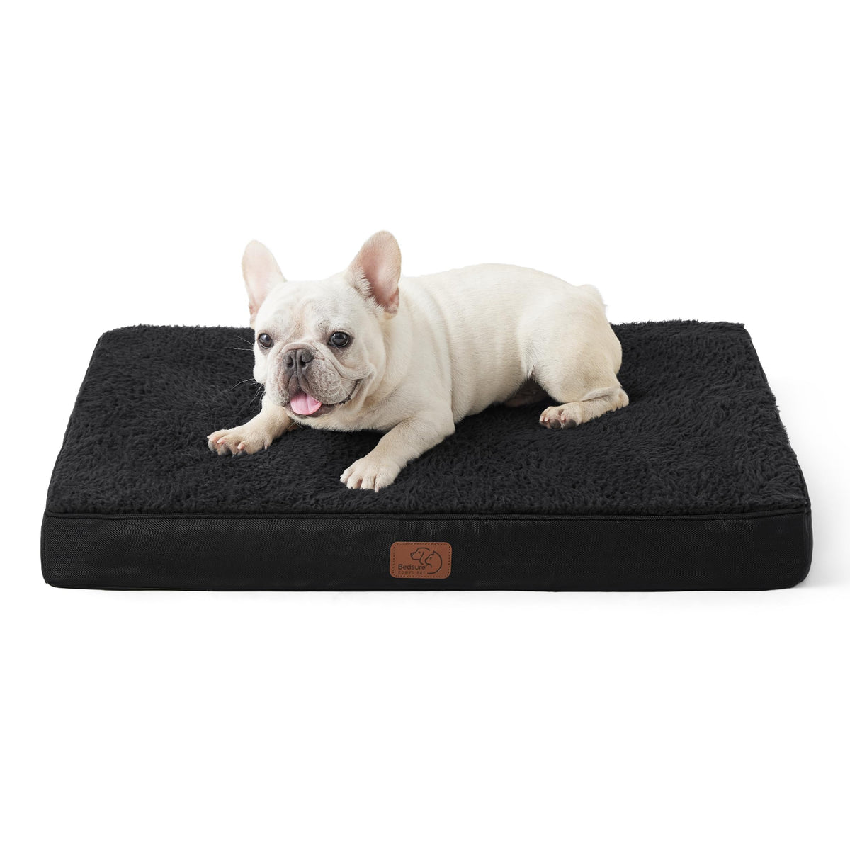 Bedsure Washable Dog Beds Large Sized Dog with Comfy Sherpa, 36x27in Grey