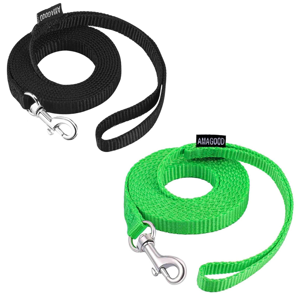 6 FT Puppy/Dog Leashes, Strong Traditional Style Leash with Easy to Use Collar Hook,Dog Lead Great for Small(Red,5/8" x 6 Feet) (Red)