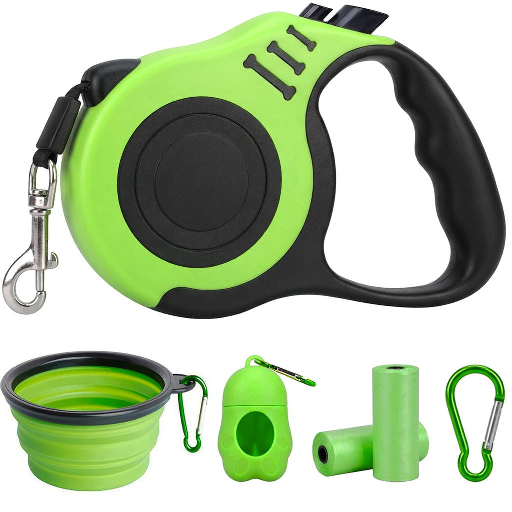 PETIMP Retractable Dog Leash Lightweight 16FT Leash Set