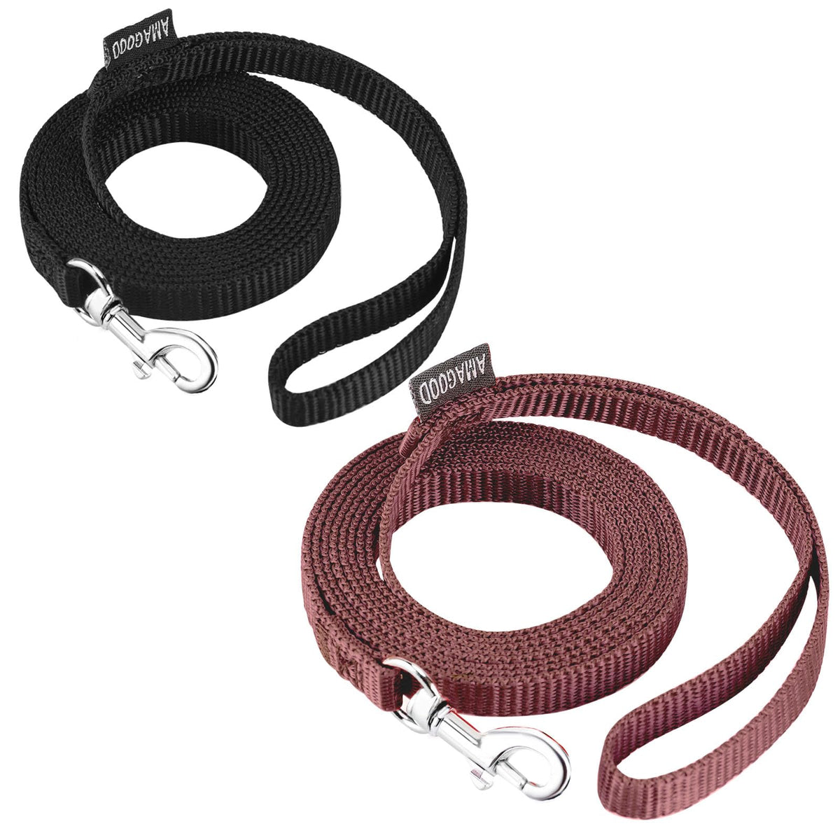 6 FT Puppy/Dog Leashes, Strong Traditional Style Leash with Easy to Use Collar Hook,Dog Lead Great for Small(Red,5/8" x 6 Feet) (Red)