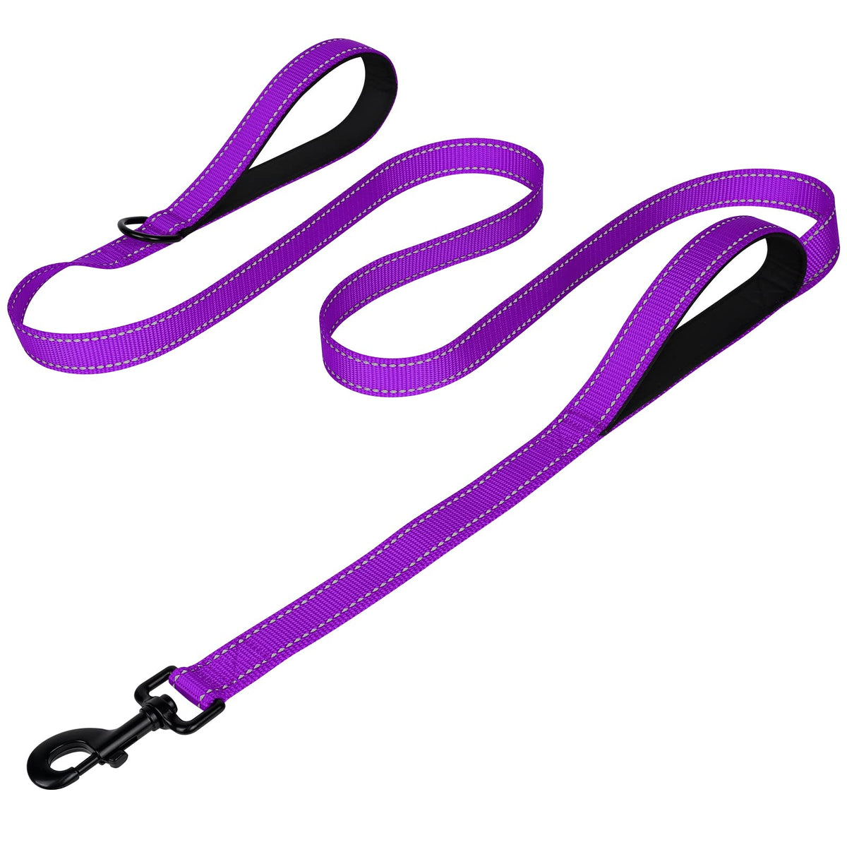 Joytale Reflective Dog Leash for Medium & Large Dogs, 6 FT x 1", Red