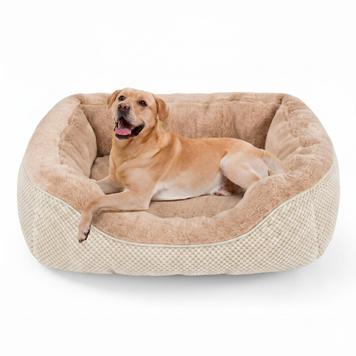 INVENHO Small Dog Bed for Small Dogs, Cat Beds for Indoor Cats Washable, Orthopedic Dog Bed, Warming Soft Calming Sleeping Puppy Bed Durable Pet Bed with Anti-Slip Bottom S(20"x19"x6")