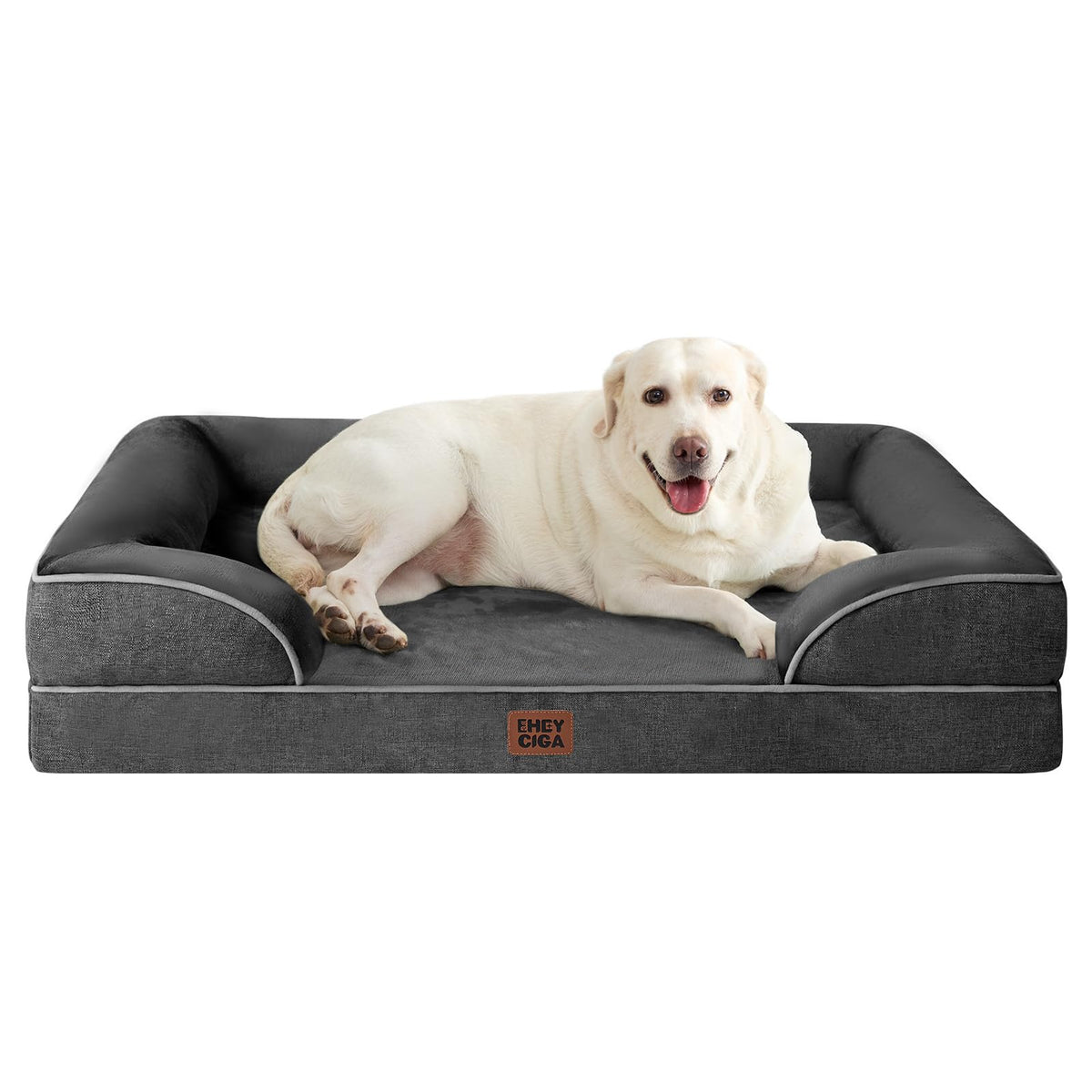 EHEYCIGA Orthopedic Extra Large Dog Bed, Waterproof Washable XL Pet Bed 44"