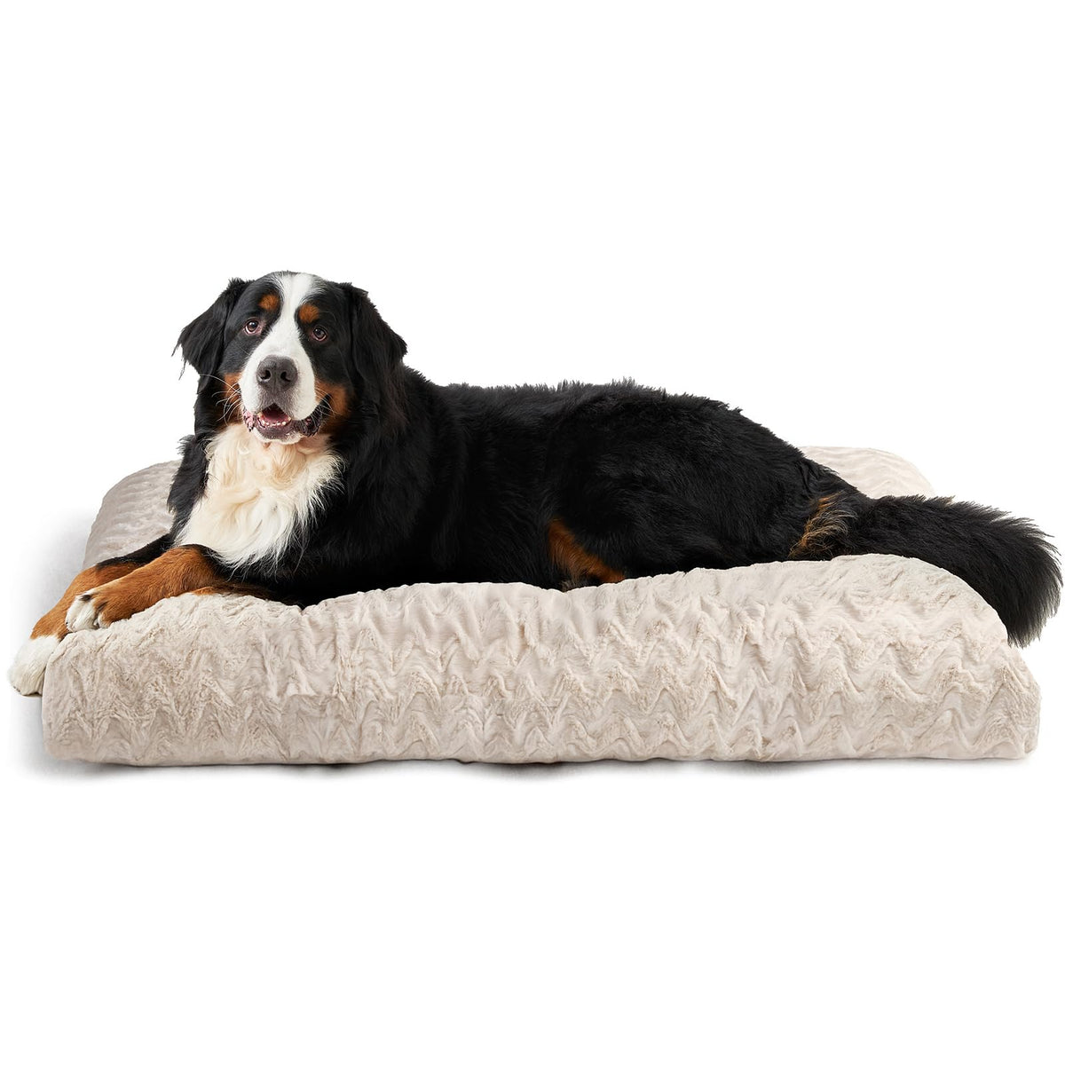 EHEYCIGA Washable Large Dog Bed for Crate, 35x23 Inch Pet Bed, Grey