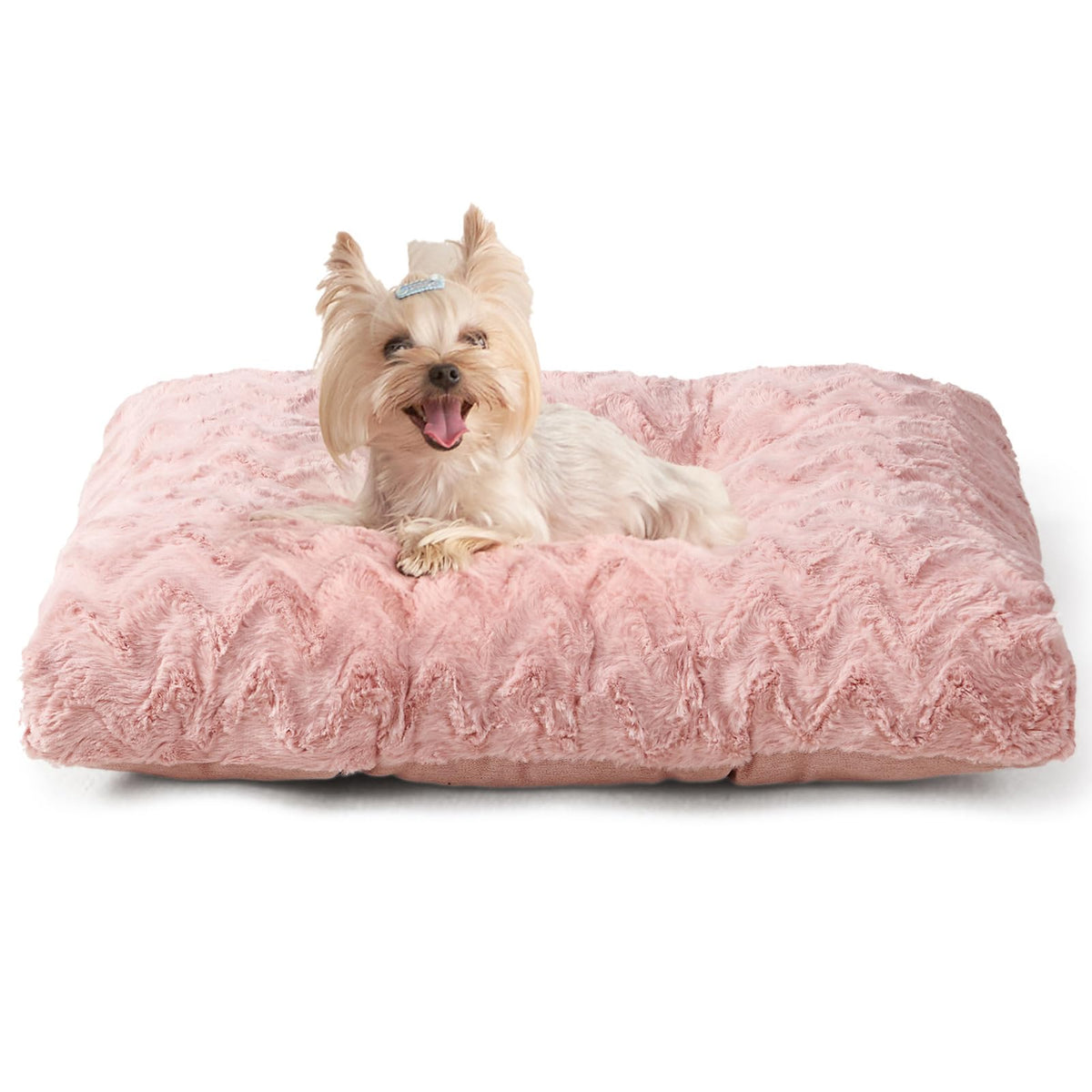 EHEYCIGA Washable Large Dog Bed for Crate, 35x23 Inch Pet Bed, Grey