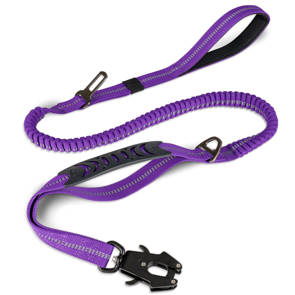 Joytale Tactical Bungee Dog Leash, Shock Absorbing No Pull, Coyote Brown