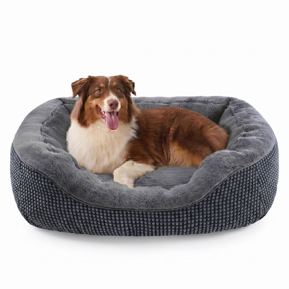INVENHO Small Dog Bed for Small Dogs, Cat Beds for Indoor Cats Washable, Orthopedic Dog Bed, Warming Soft Calming Sleeping Puppy Bed Durable Pet Bed with Anti-Slip Bottom S(20"x19"x6")