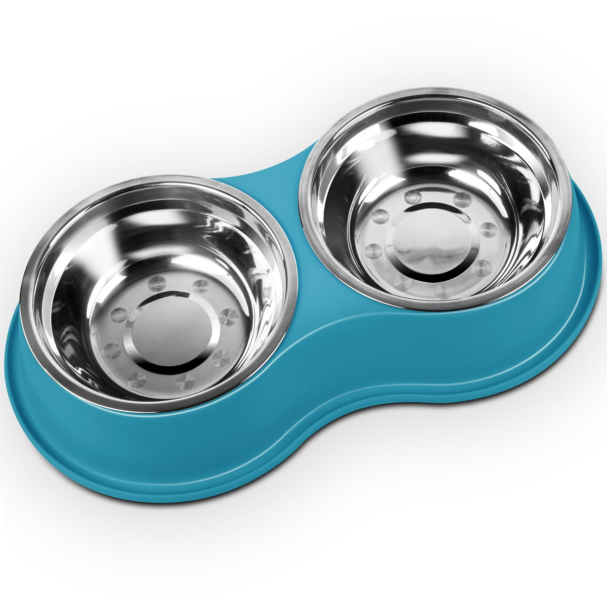 Epetslove Stainless Steel Dog Bowls Double Non-Slip Dog Water and Food Bowl