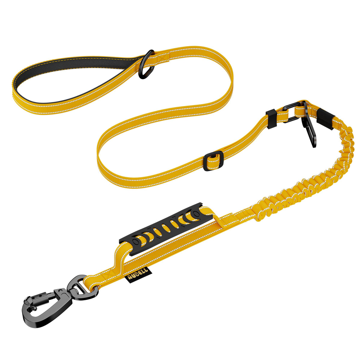 AUBELL Tactical Dog Leash Heavy Duty,4-6ft No Pull Bungee Leash,Pink