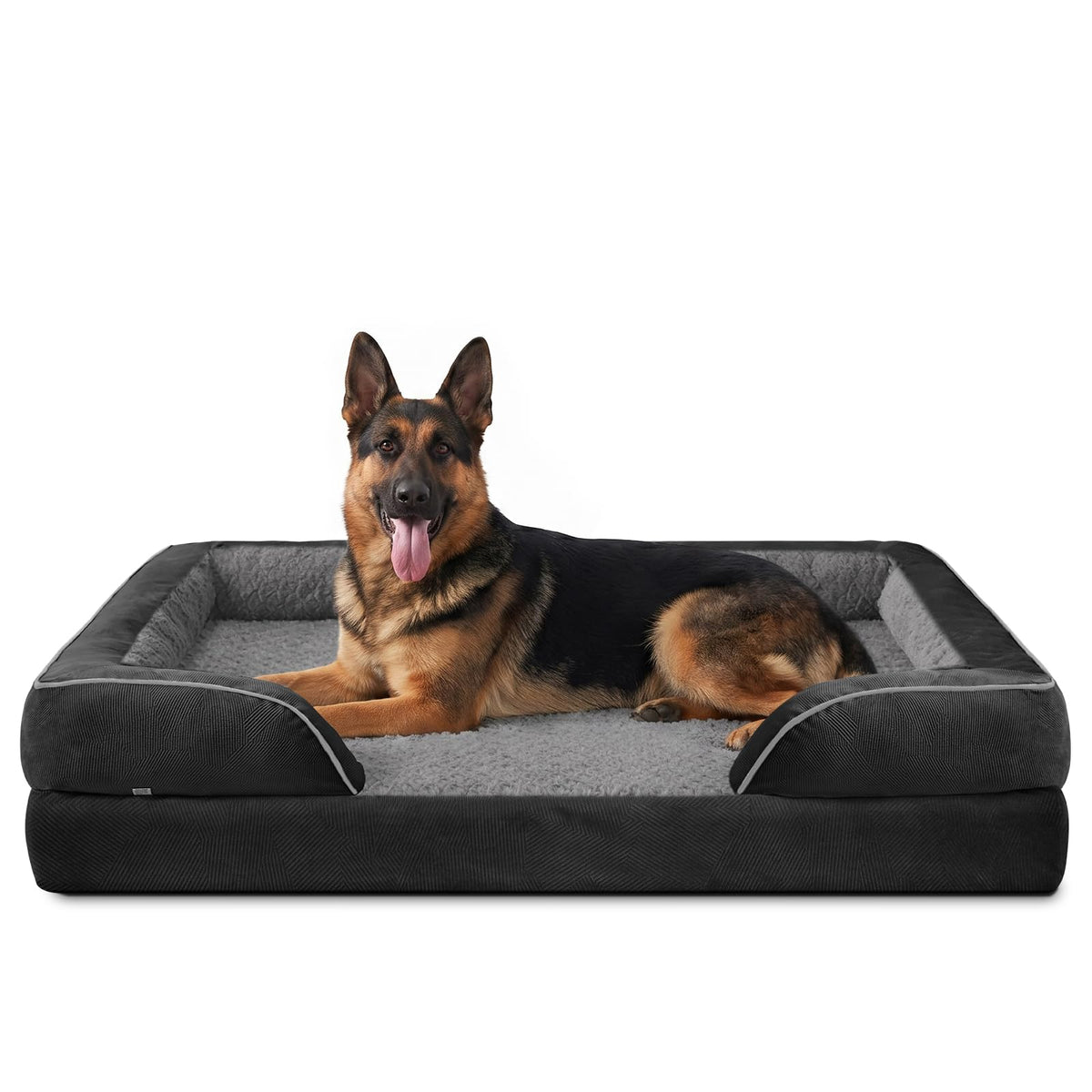 INVENHO Orthopedic Dog Beds Large Sized, XL Washable Dog Sofa with Egg-Crate Foam, Waterproof Lining and Non-Skid Bottom