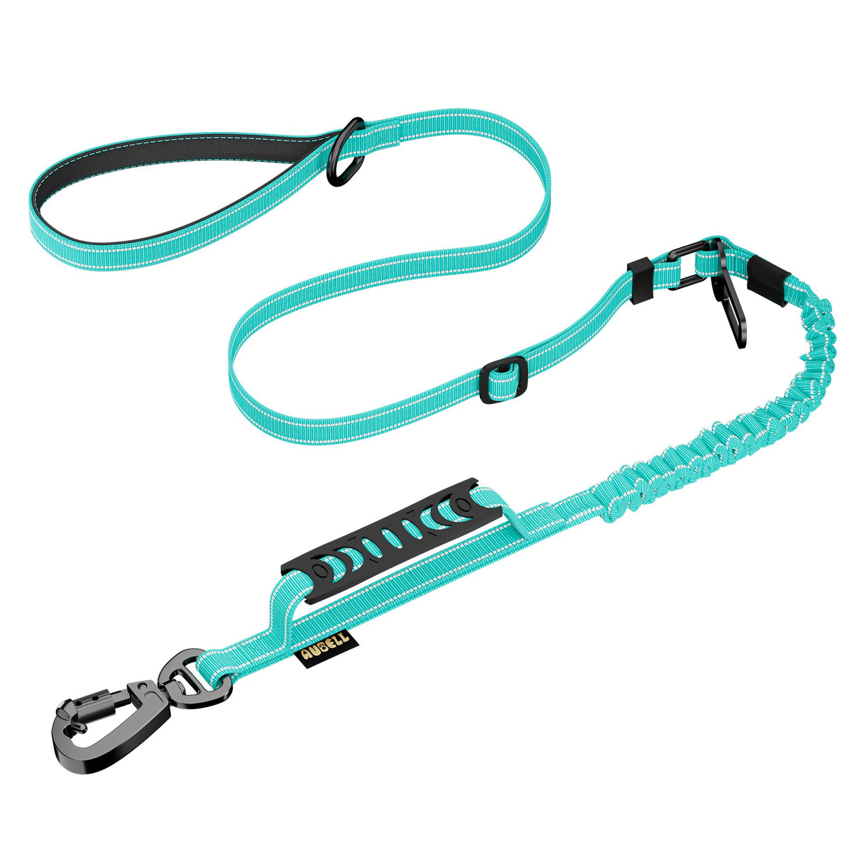 AUBELL Tactical Dog Leash Heavy Duty,4-6ft No Pull Bungee Leash,Pink