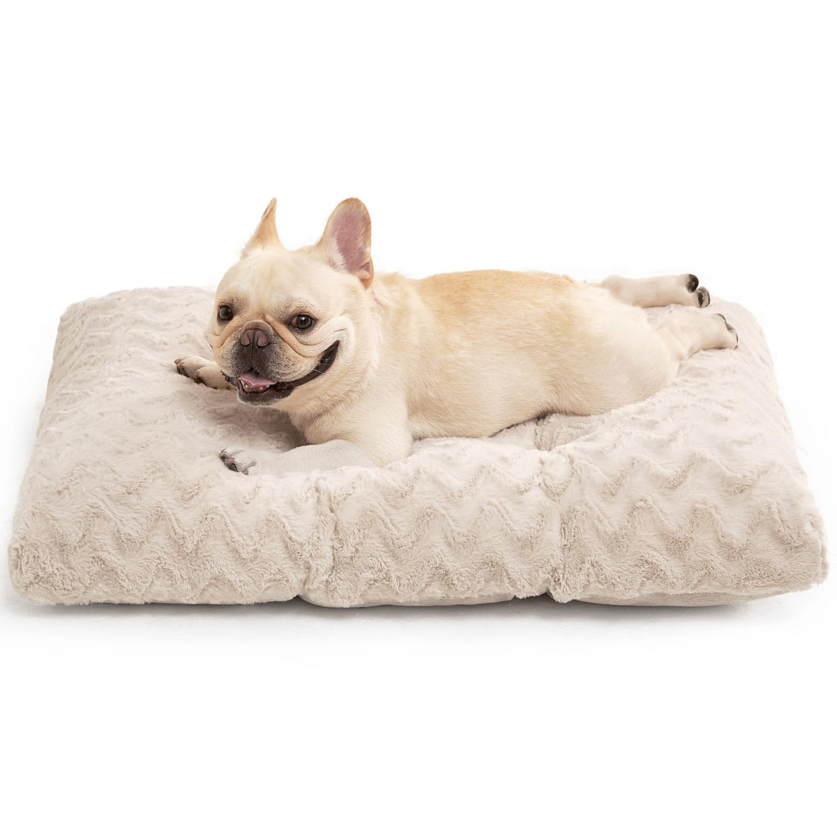 EHEYCIGA Washable Large Dog Bed for Crate, 35x23 Inch Pet Bed, Grey