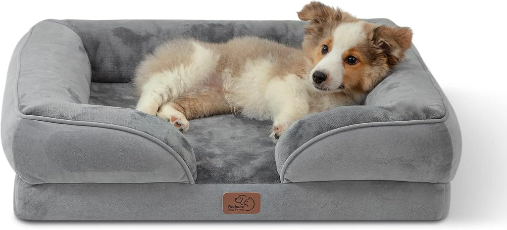 Bedsure Orthopedic Dog Bed Medium Washable Original Design, 28" Grey