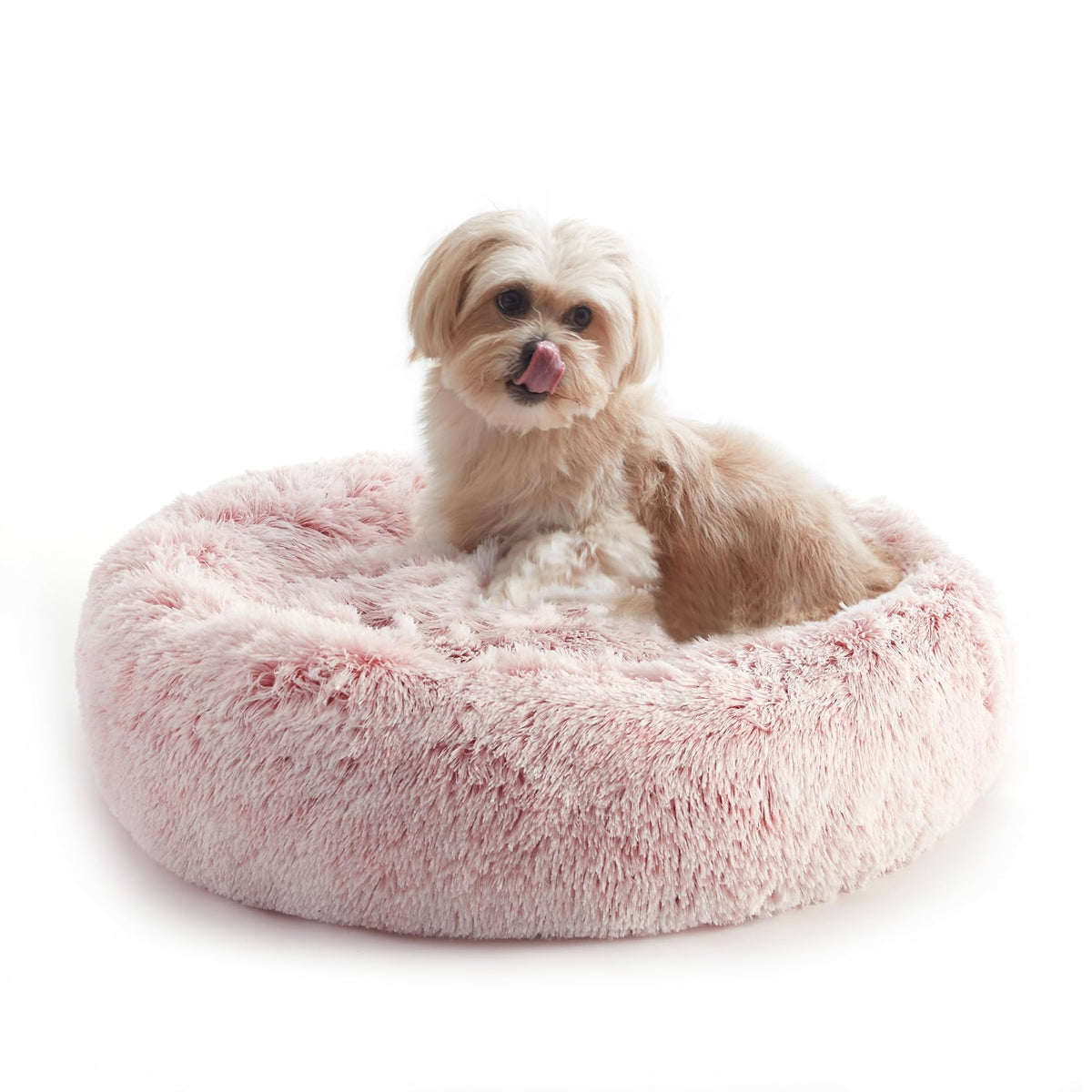 WESTERN HOME WH Calming Dog Bed & Cat Bed Washable Puppy Bed,24" Light Grey