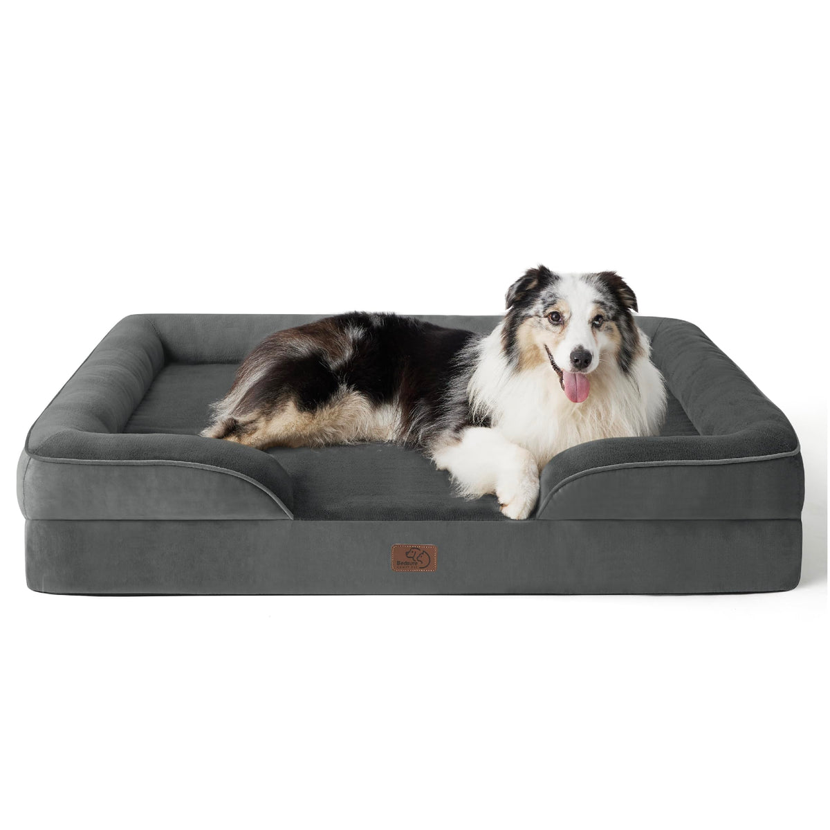 Bedsure Orthopedic Dog Bed Medium Washable Original Design, 28" Grey