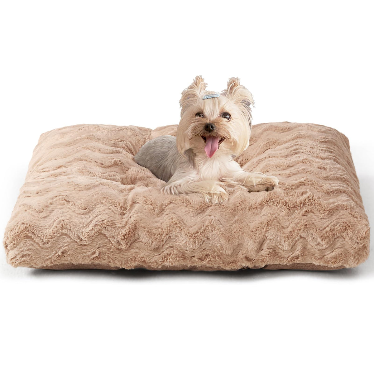 EHEYCIGA Washable Large Dog Bed for Crate, 35x23 Inch Pet Bed, Grey
