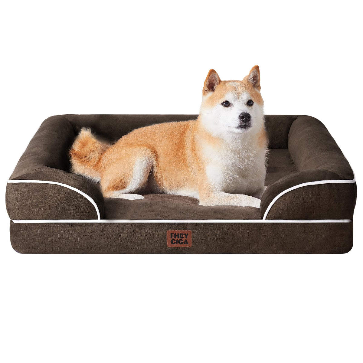 EHEYCIGA Orthopedic Extra Large Dog Bed, Waterproof Washable XL Pet Bed 44"