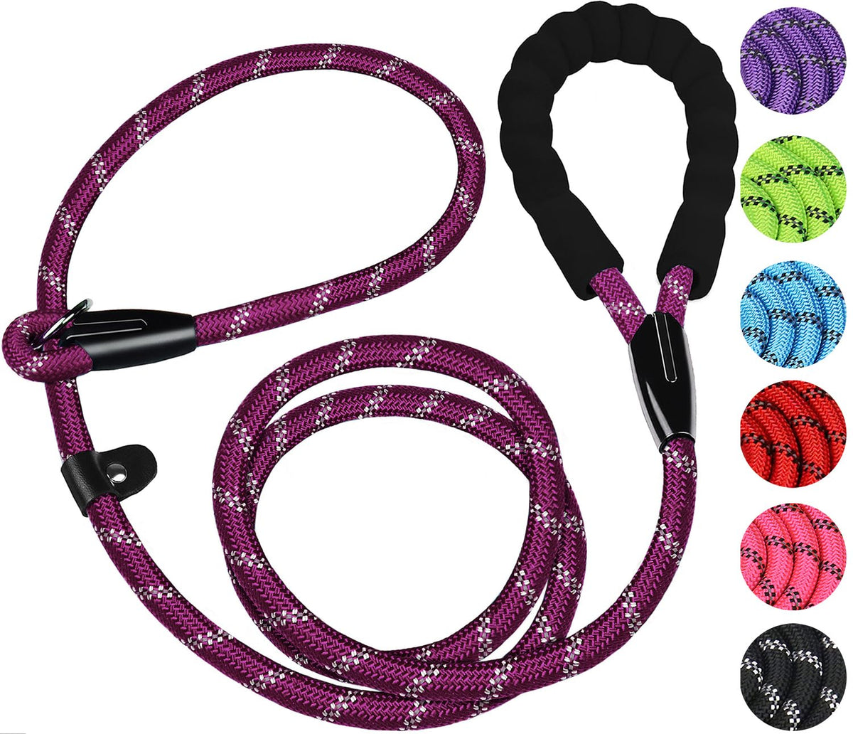 Dog Leash, 6 FT Heavy Duty Dog Leashes with Comfortable Padded Handle,Black