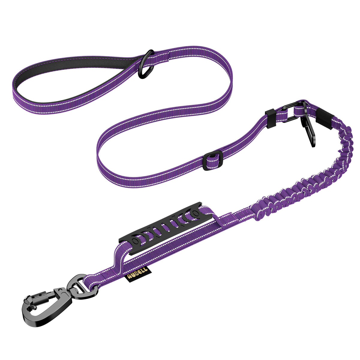 AUBELL Tactical Dog Leash Heavy Duty,4-6ft No Pull Bungee Leash,Pink