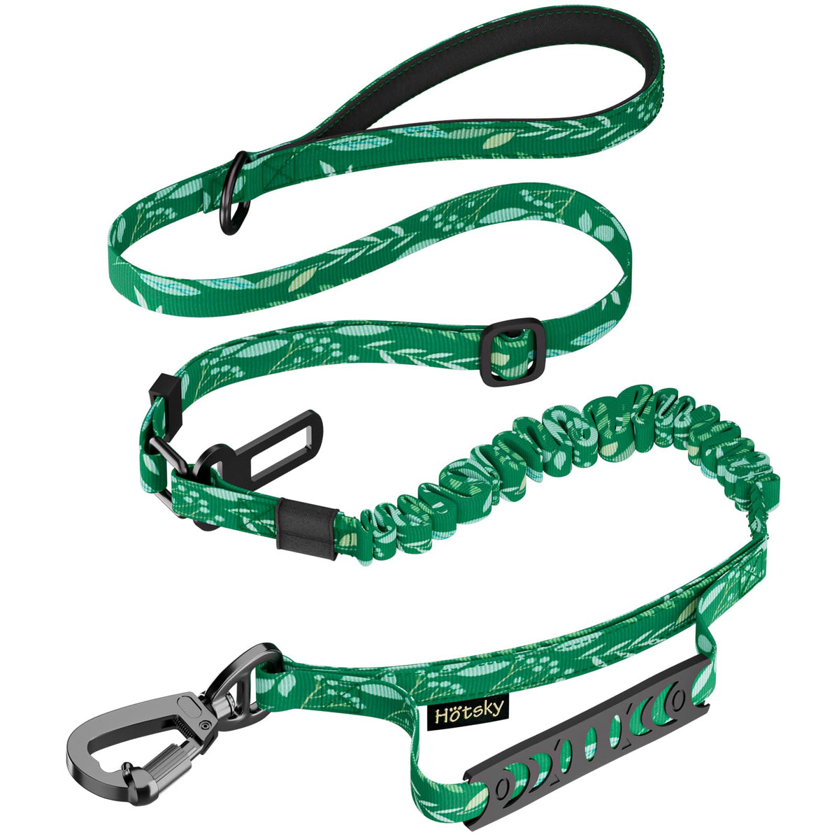 Hotsky Tactical Bungee Shock Absorbing No Pull Dog Leash,Purple Camo,4-6FT