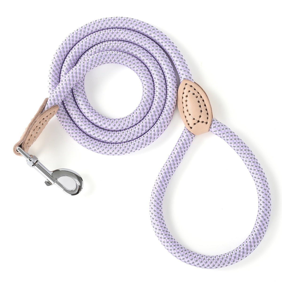 Mile High Life Dog Leash with Genuine Leather-Wrapped Ends, 4/5/6FT
