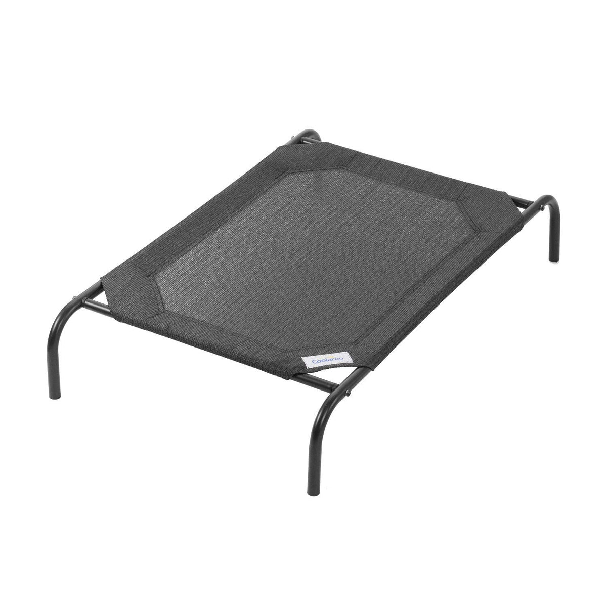 Coolaroo Original Elevated Dog Bed - Breathable Off-The-Ground Pet Bed with Cooling Fabric, Joint Relief & Moisture-Resistant Fabric, 100% Recyclable, Easy Clean, Grey, Medium