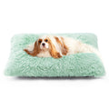 EHEYCIGA Fluffy Dog Crate Bed for Medium Dogs, Plush Crate Pad, Grey