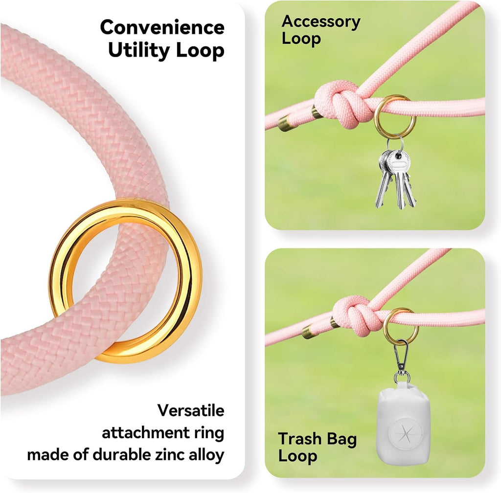 Sunraymascota 5FT Dog Leash Puppy Cat Rope Lead for Small Medium Large Dogs