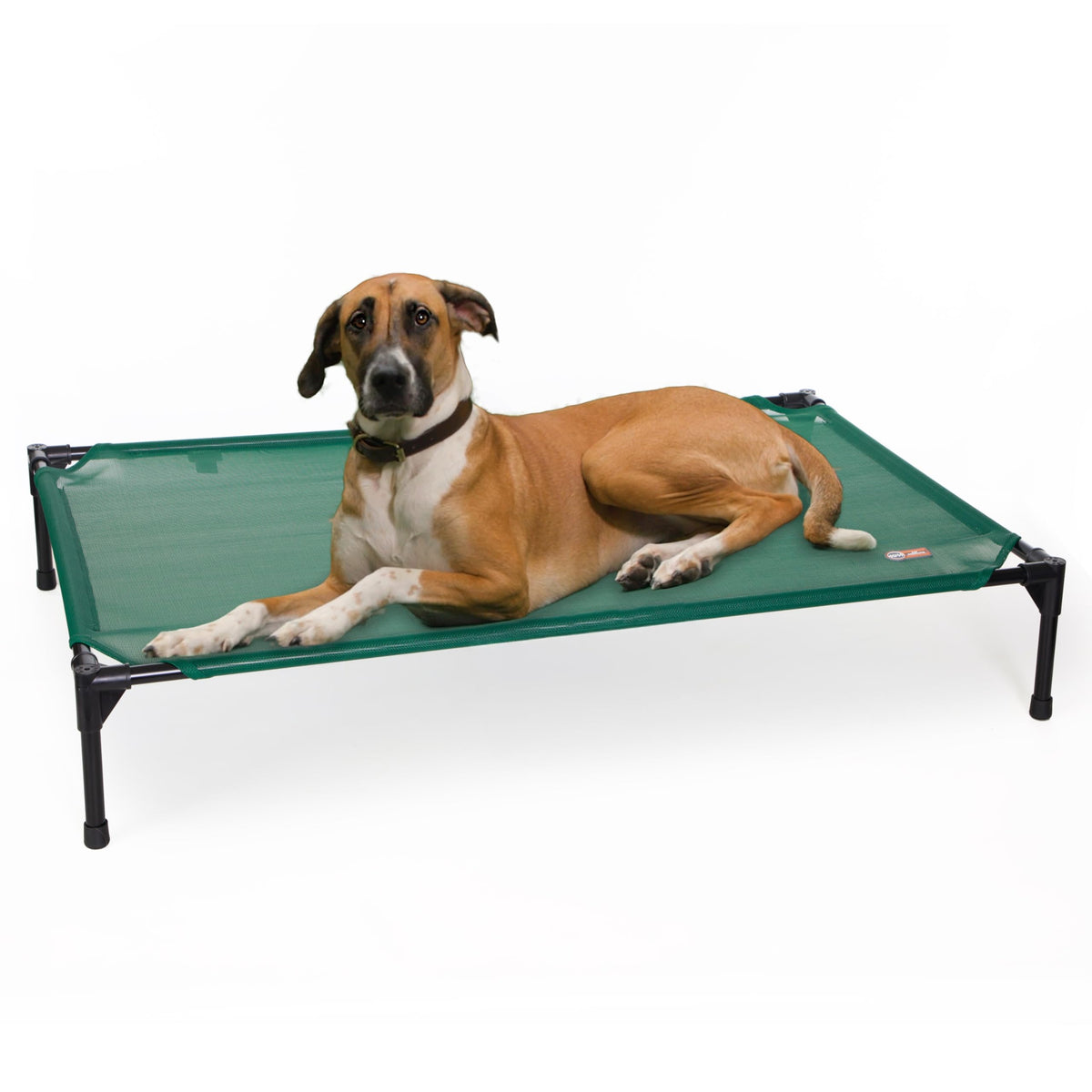 K&H Outdoor Elevated Dog Bed, Cooling Raised Dog Bed, Medium 32x25in, Tan