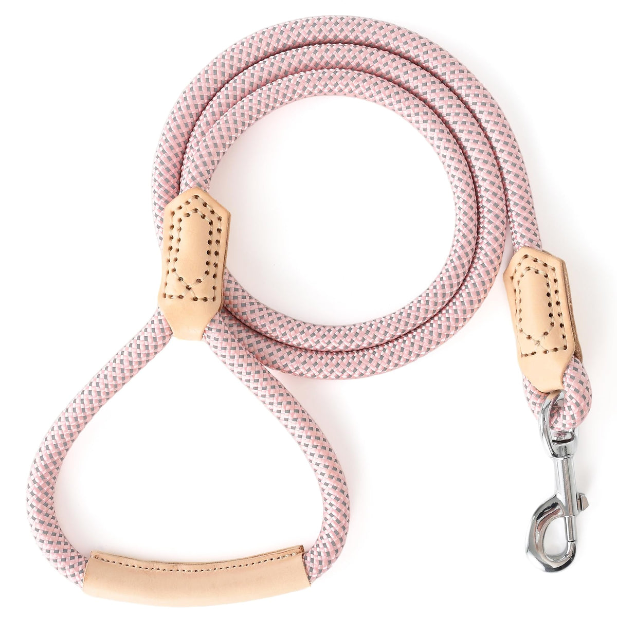 Mile High Life Dog Leash with Genuine Leather-Wrapped Ends, 4/5/6FT