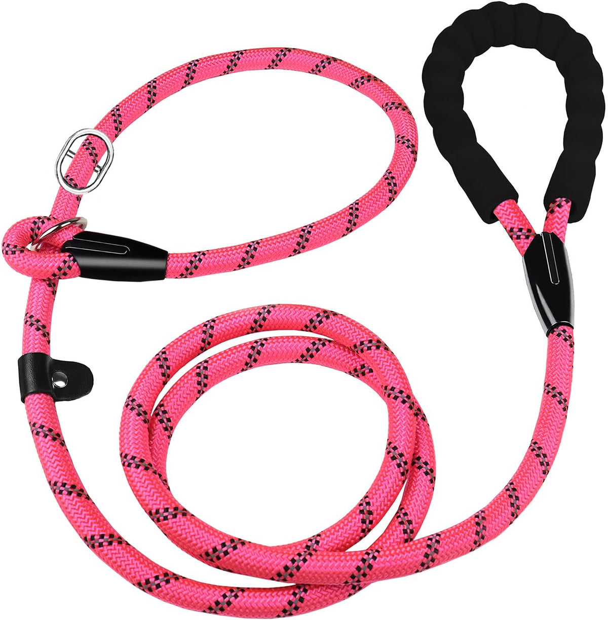 Dog Leash, 6 FT Heavy Duty Dog Leashes with Comfortable Padded Handle,Black