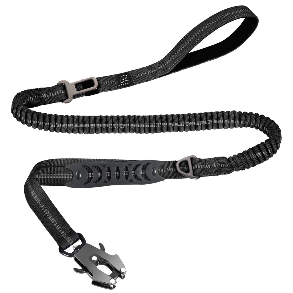 Raipult Tactical Shock Absorbing Bungee Dog Leash Heavy Duty, 4-6ft, Khaki