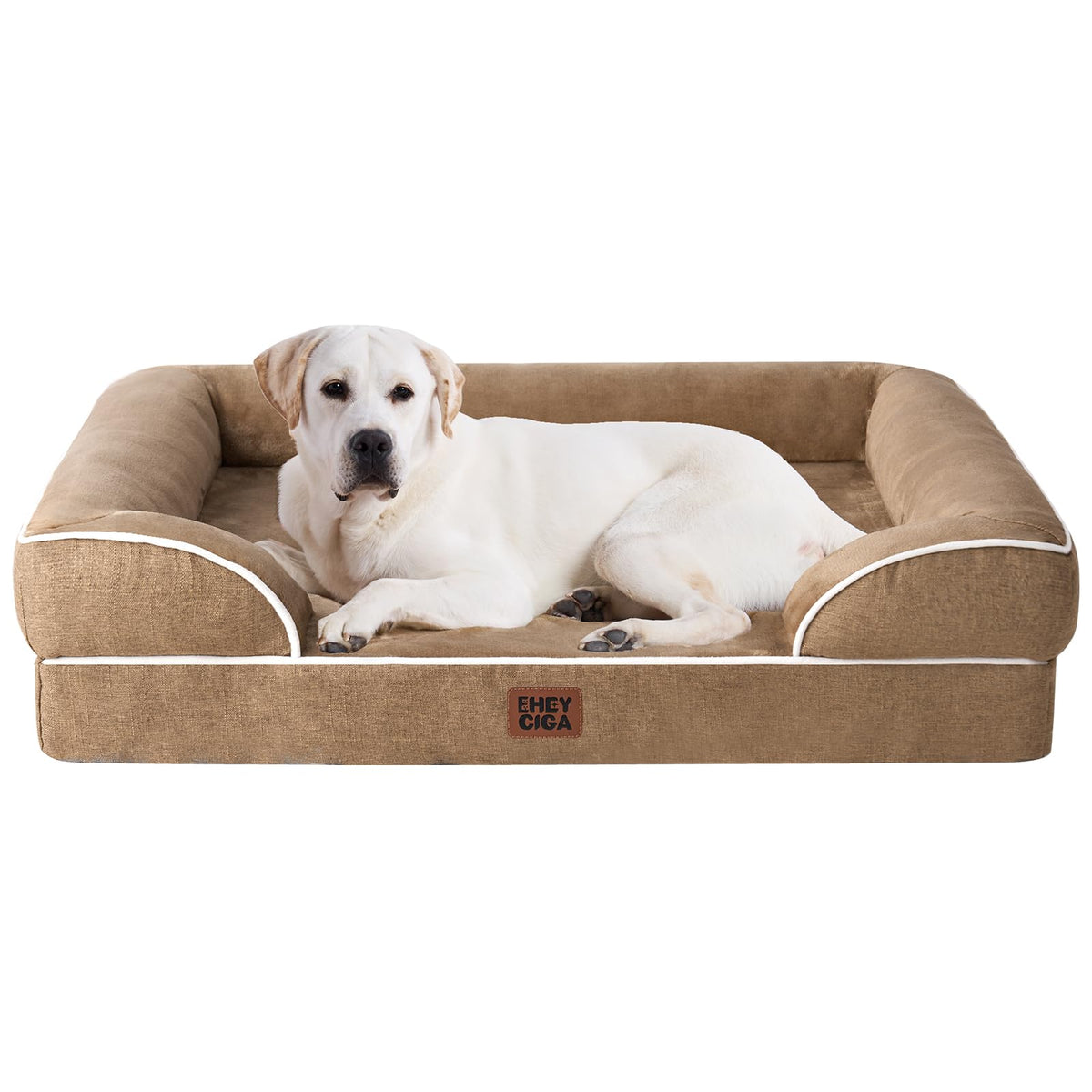 EHEYCIGA Orthopedic Extra Large Dog Bed, Waterproof Washable XL Pet Bed 44"
