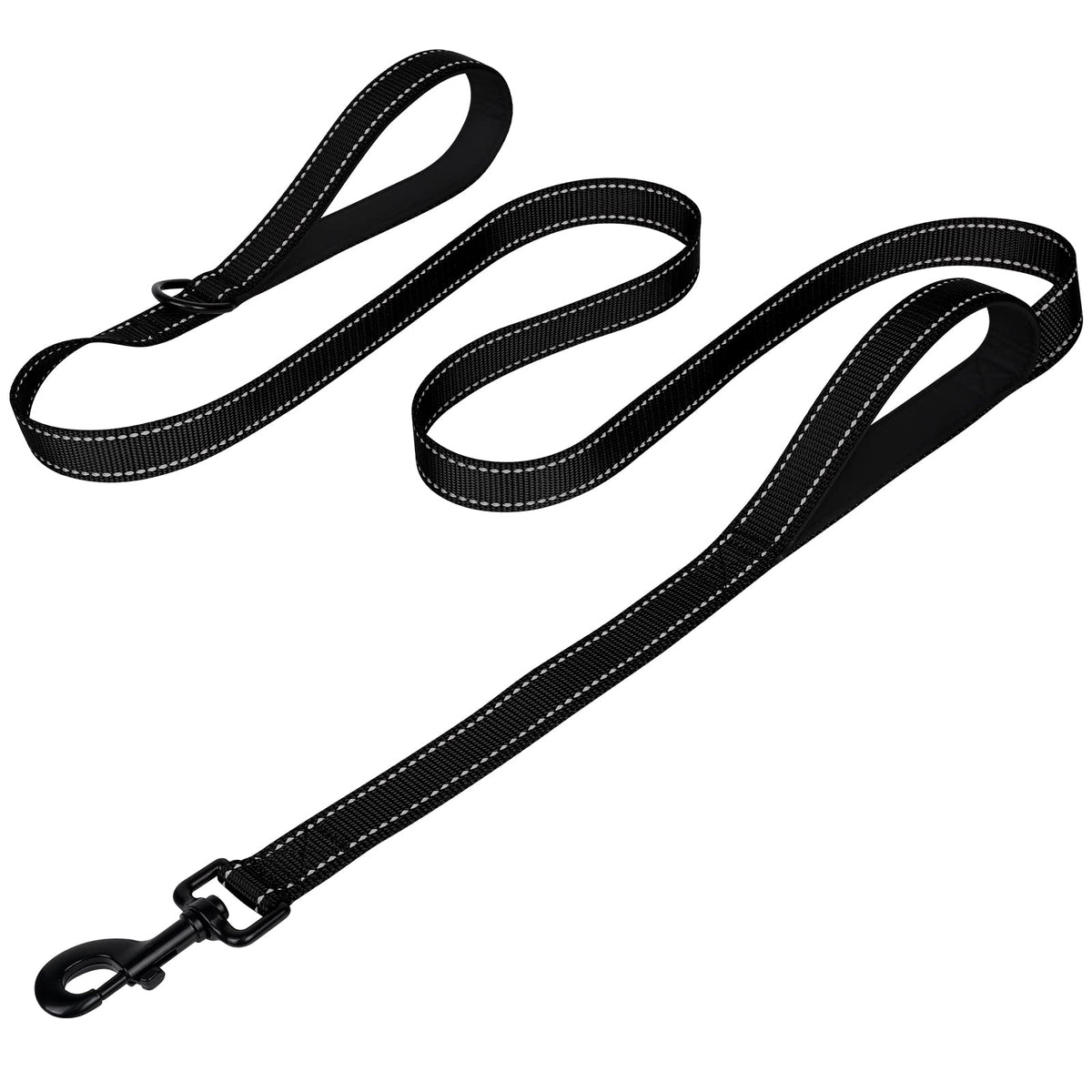 Joytale Reflective Dog Leash for Medium & Large Dogs, 6 FT x 1", Red