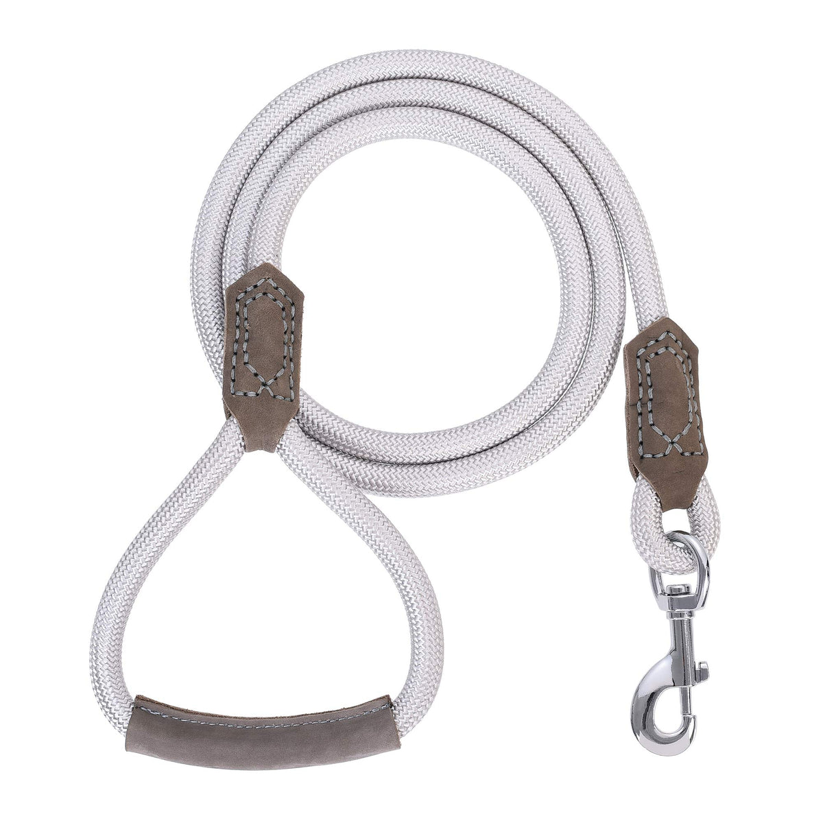 Mile High Life Dog Leash with Genuine Leather-Wrapped Ends, 4/5/6FT