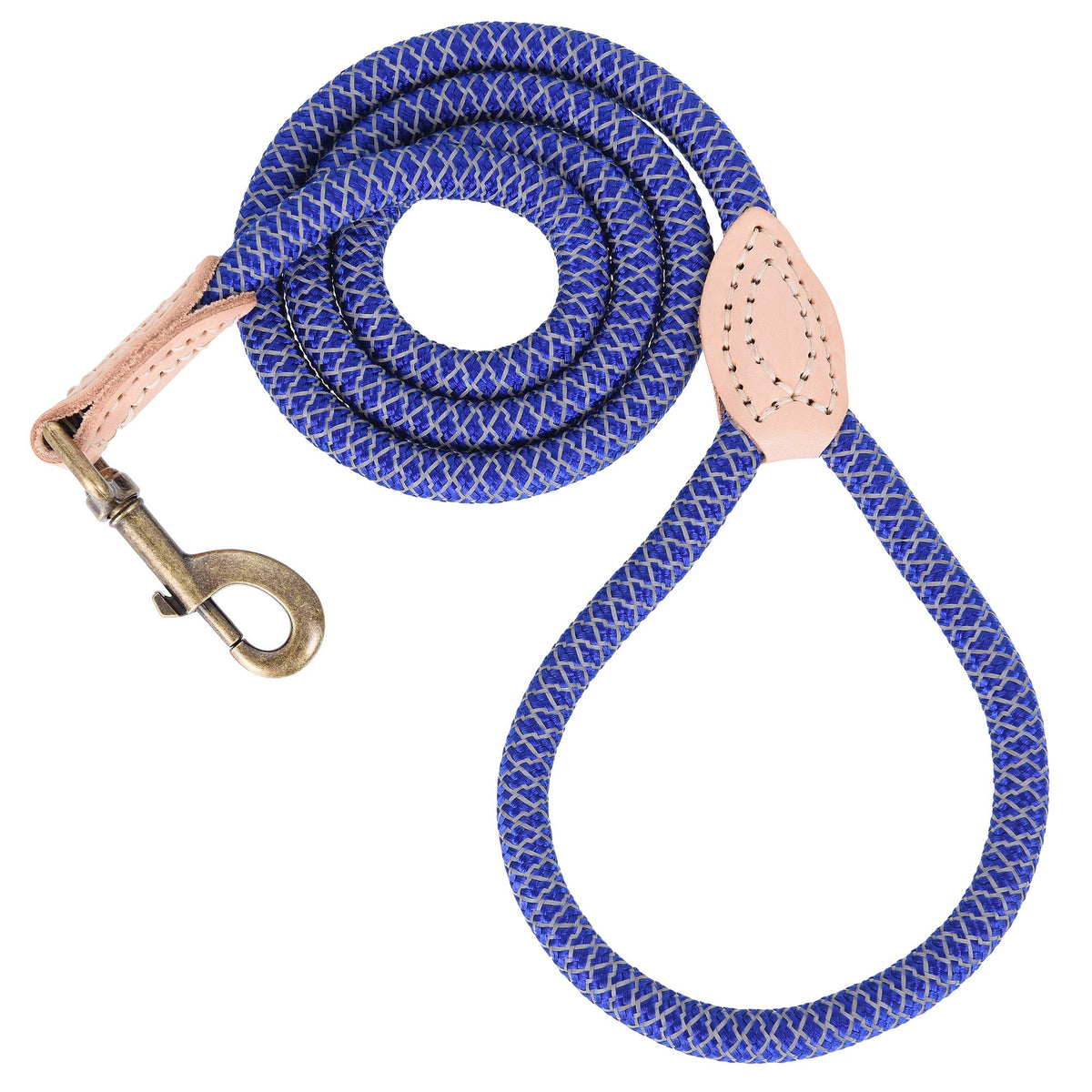 Mile High Life Dog Leash with Genuine Leather-Wrapped Ends, 4/5/6FT