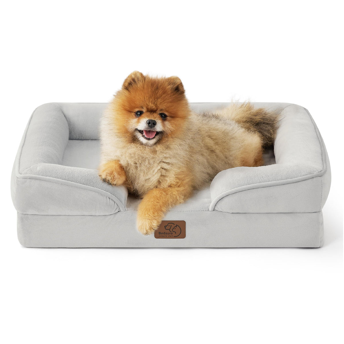Bedsure Orthopedic Dog Bed Medium Washable Original Design, 28" Grey
