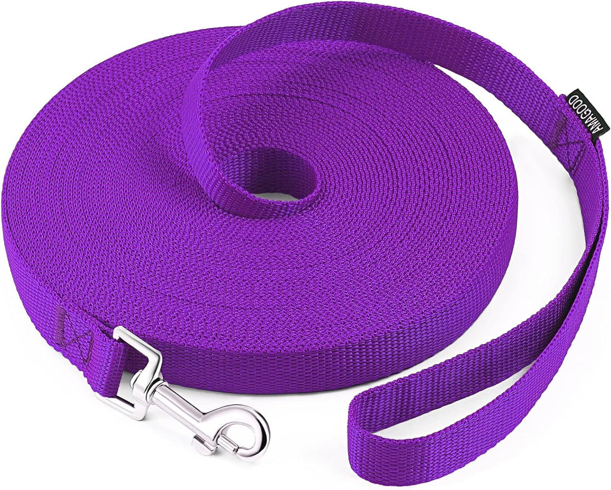 Long Dog Leashes for Training 15/20/30/50/100FT Lead for Medium Small Dogs