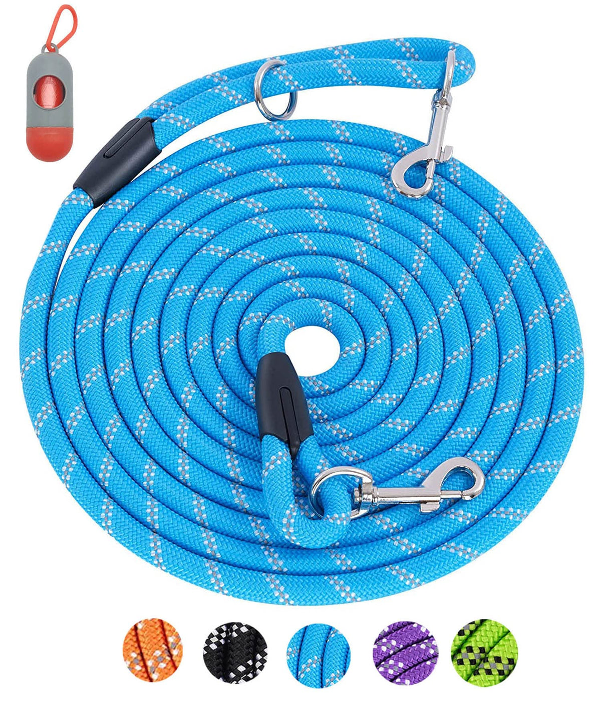 Long Dog Leash for Training 10FT/16FT/20FT/30FT/50FT/100FT, Reflective Tie Out, Heavy Duty Dog Lead for Large, Medium & Small Dogs - Outside Walking, Playing, Camping, Yard
