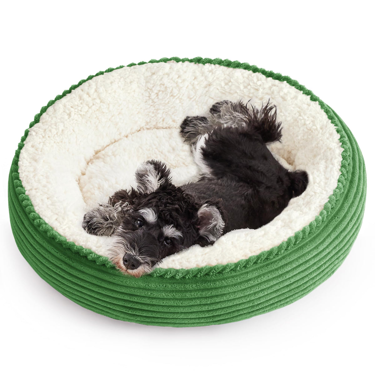 Love's cabin Round Donut Cat and Dog Cushion Bed, 20in Bed for Cats or Small Dogs, Anti-Slip & Water-Resistant Bottom, Super Soft Durable Fabric Pet Beds, Washable Luxury Cat & Dog Bed Gray