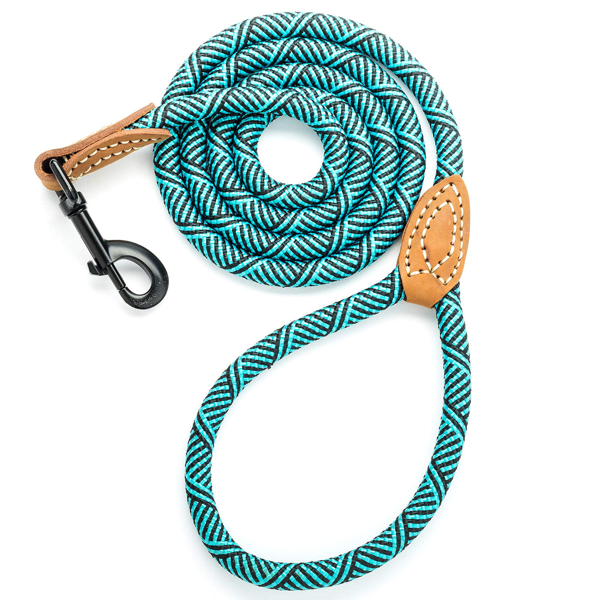 Mile High Life Dog Leash with Genuine Leather-Wrapped Ends, 4/5/6FT