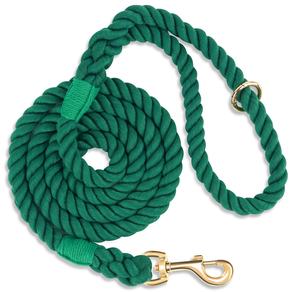 5 FT Handmade Rope Dog Leash for Small Medium and Large Dogs