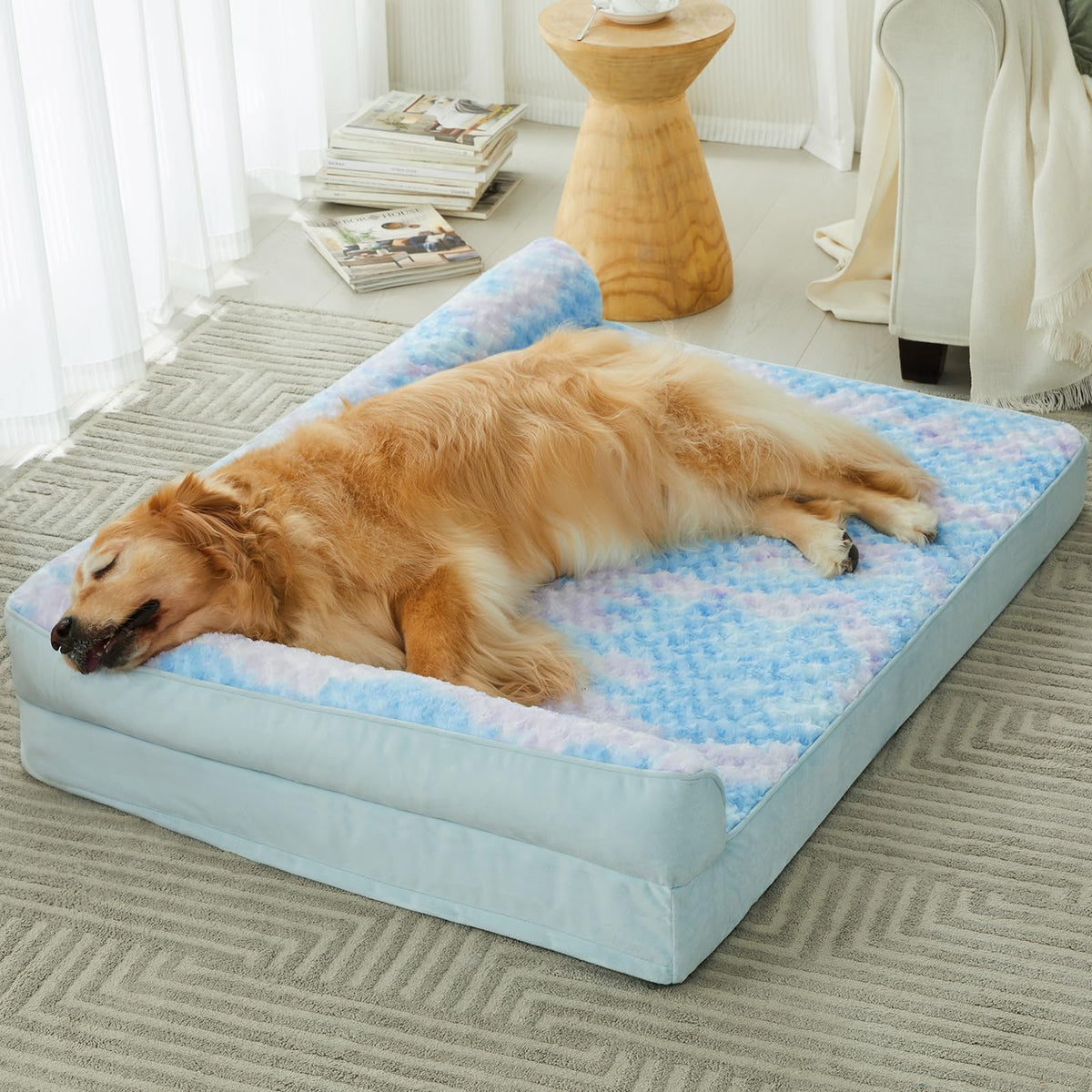 BFPETHOME Orthopedic Washable Dog Bed, Sleeping Couch for Large Senior Dogs