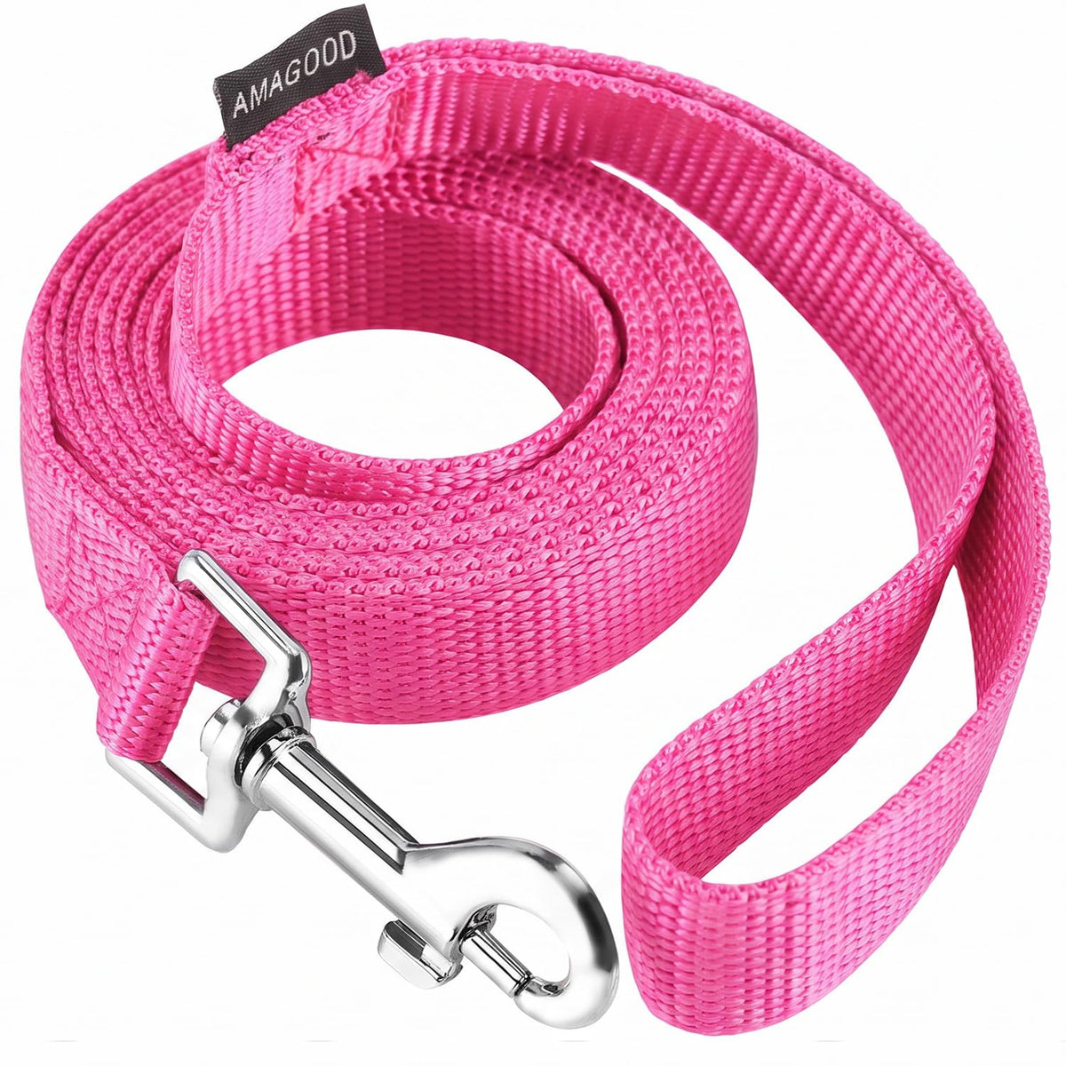 6 FT Puppy/Dog Leashes, Strong Traditional Style Leash with Easy to Use Collar Hook,Dog Lead Great for Small(Red,5/8" x 6 Feet) (Red)