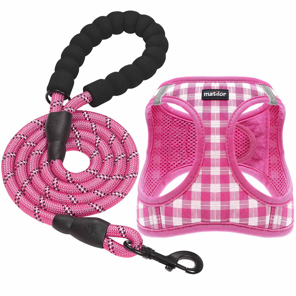 Dog Harness Step-in Breathable Puppy Cat Vest, Medium, Blue