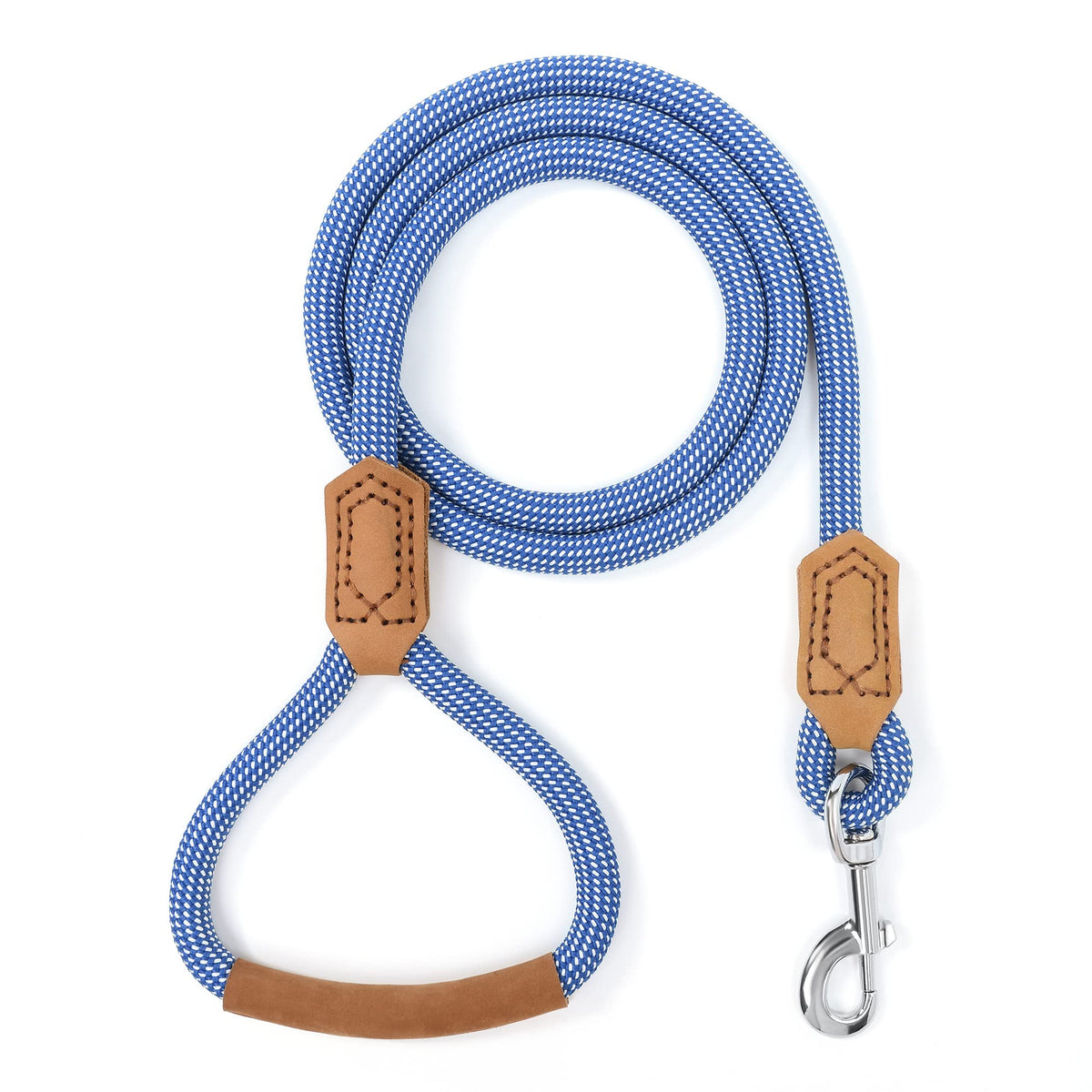 Mile High Life Dog Leash with Genuine Leather-Wrapped Ends, 4/5/6FT