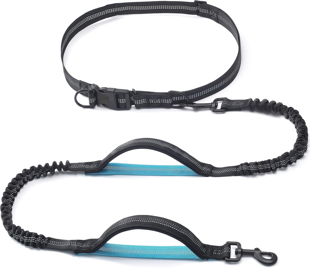 iYoShop Retractable Hands Free Dog Leash, Medium/Large, 25-150 lbs, Black